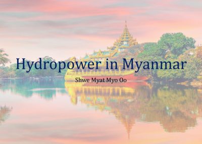 Hydropower Project 1-Status of Hydropower Development in Myanmar